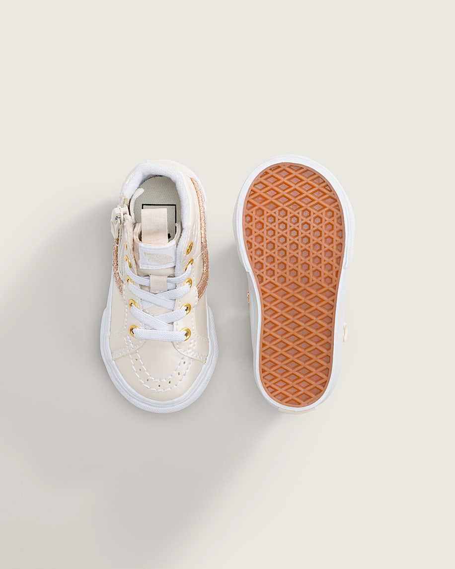 Taka Hayashi For Vault By Vans Toddler SK8-Hi Side Zip Shoe Dazzled Turtledove White