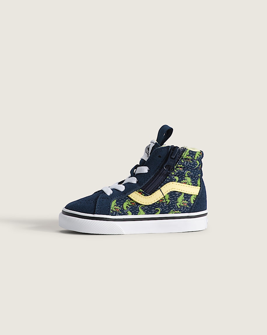 taka hayashi for vault by vans Toddler Sk8-Hi Side Zip Shoe Glow-in-the-Dark Navy Blue Yellow taka hayashi for vault by vans Toddler Sk8-Hi Side Zip Shoe Glow-in-the-Dark Navy Blue Yellow