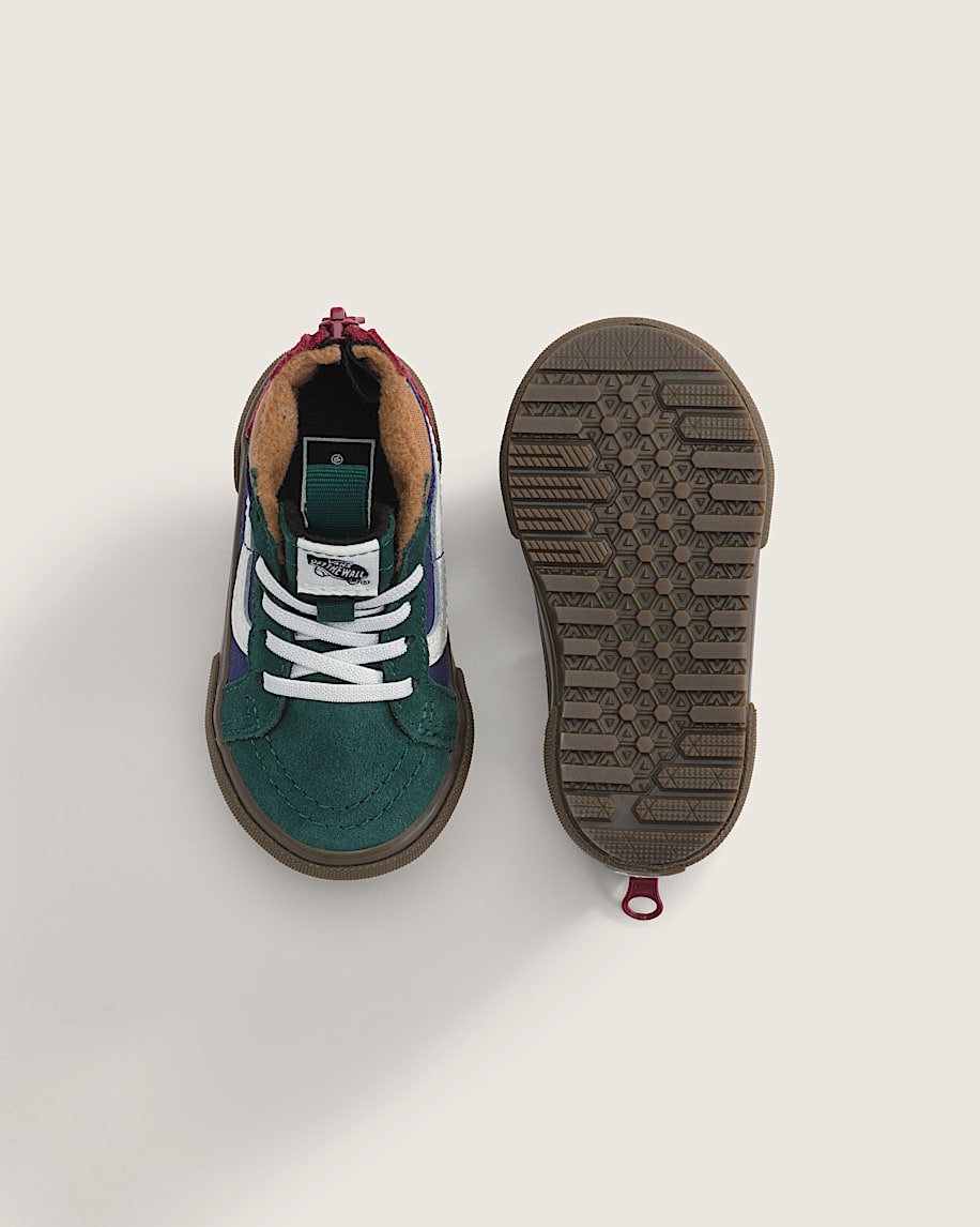 Taka Hayashi For Vault By Vans Toddler Sk8-Hi Zip Water Resistant Gum Shoe Blue Green