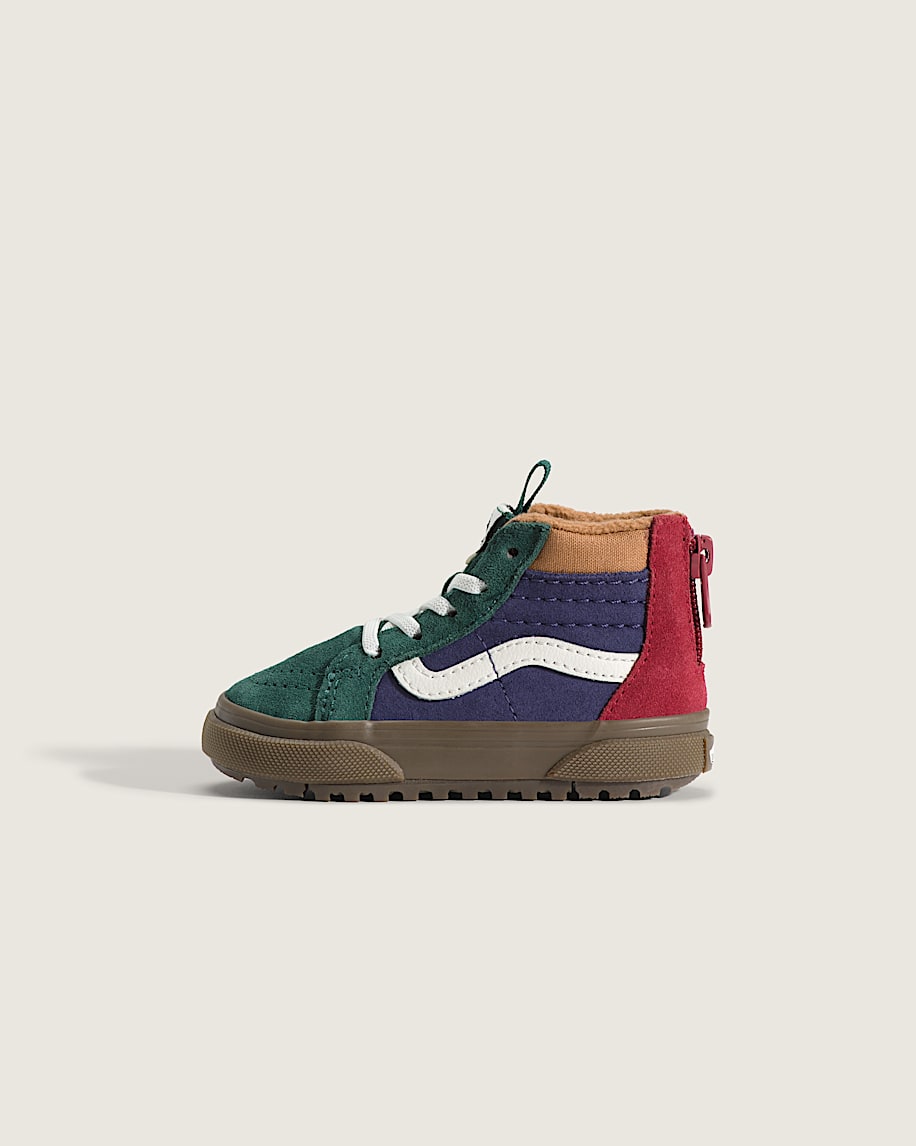 taka hayashi for vault by vans Toddler Sk8-Hi Zip Water Resistant Gum Shoe Blue Green