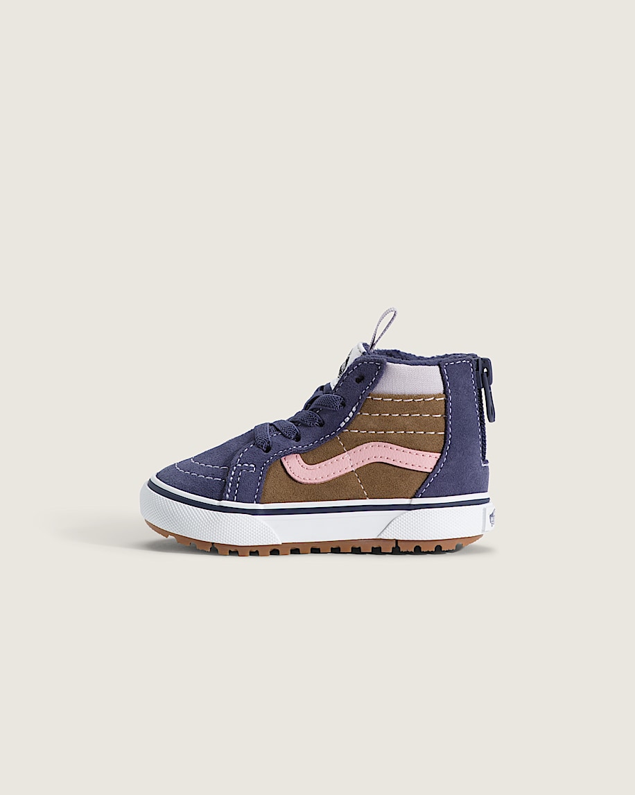 taka hayashi for vault by vans Toddler Sk8-Hi Zip Water Resistant Shoe Vintage Gothic Grape Purple