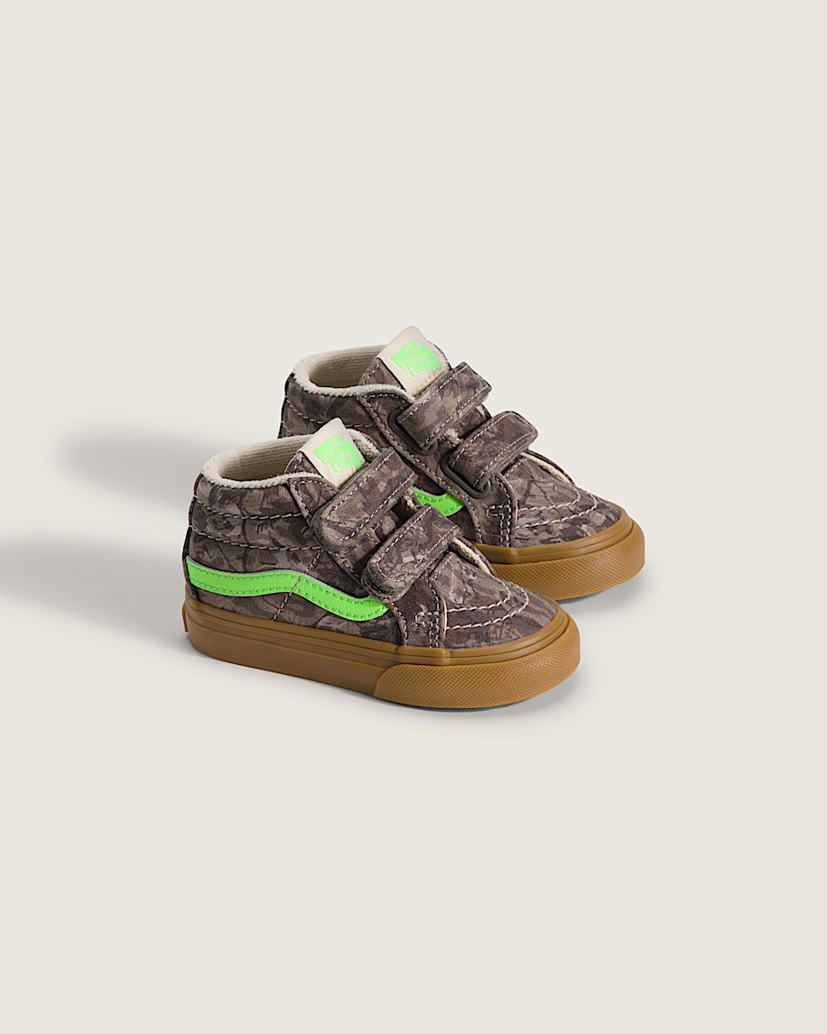 Taka Hayashi For Vault By Vans Toddler Sk8-Mid V Shoe Camo Gecko Green