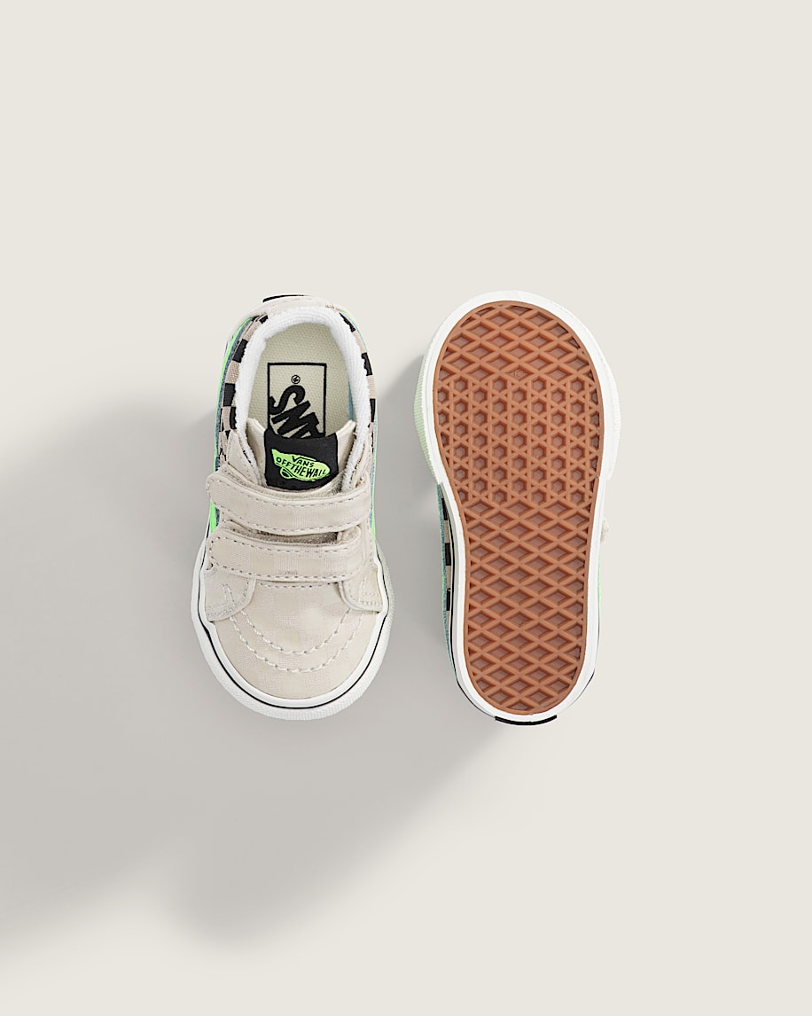 Taka Hayashi For Vault By Vans Toddler Sk8-Mid V Shoe Glow-in-the-Dark Taupe Mist Grey