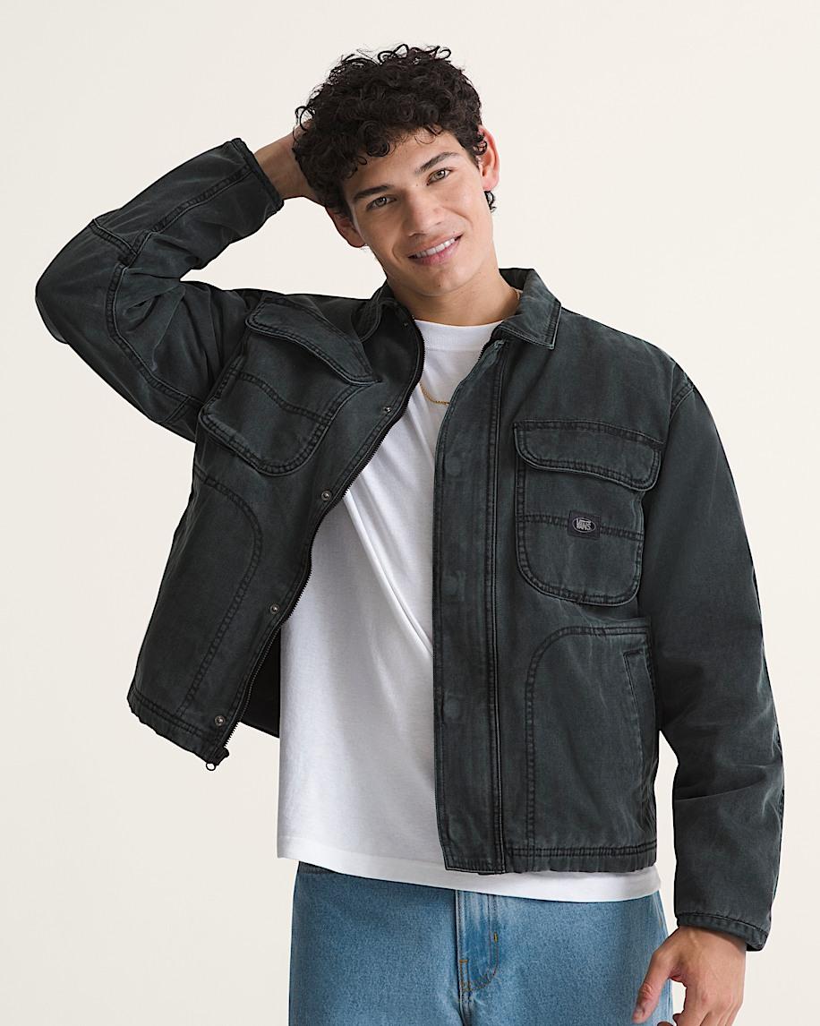 Taka Hayashi For Vault By Vans Umber Pigment Canvas Jacket Black