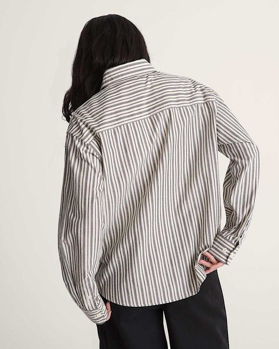 Taka Hayashi For Vault By Vans Utility Stripe Shirt Black-White