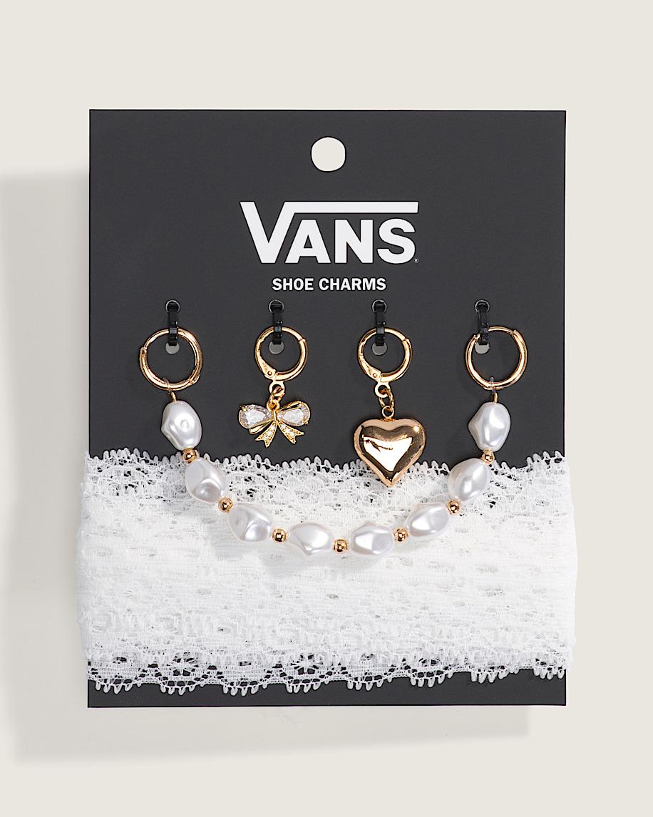 taka hayashi for vault by vans Vans Pearl and Lace Shoe Charm Set White