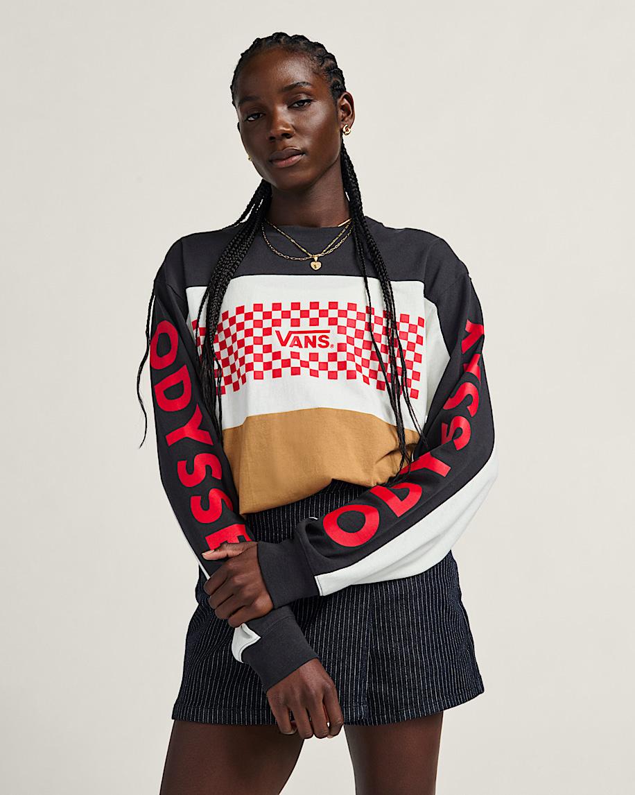 Taka Hayashi For Vault By Vans Vans X Odyssey Long Sleeve Jersey Odyssey Black