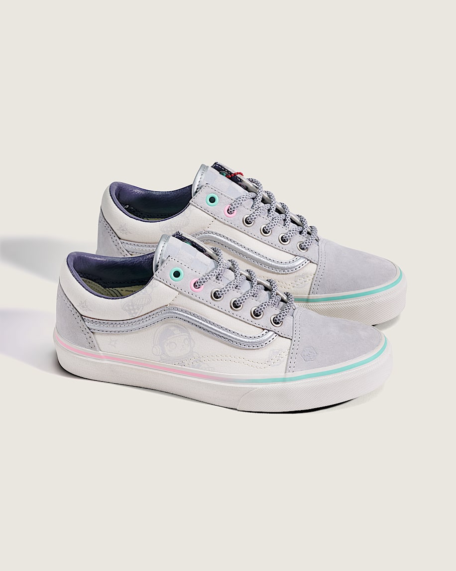 Taka Hayashi For Vault By Vans VANS X SPACE MOLLY Old Skool Shoe Space Molly Reflective Marshmallow White Grey