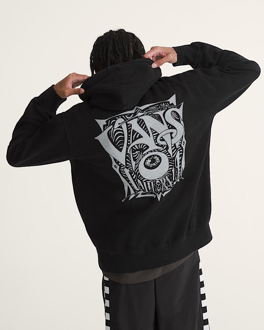 taka hayashi for vault by vans Waffle Shop Optic Eye Pullover Hoodie Black