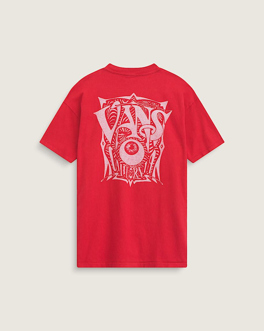 Taka Hayashi For Vault By Vans Waffle Shop Optic Eye T-Shirt Red