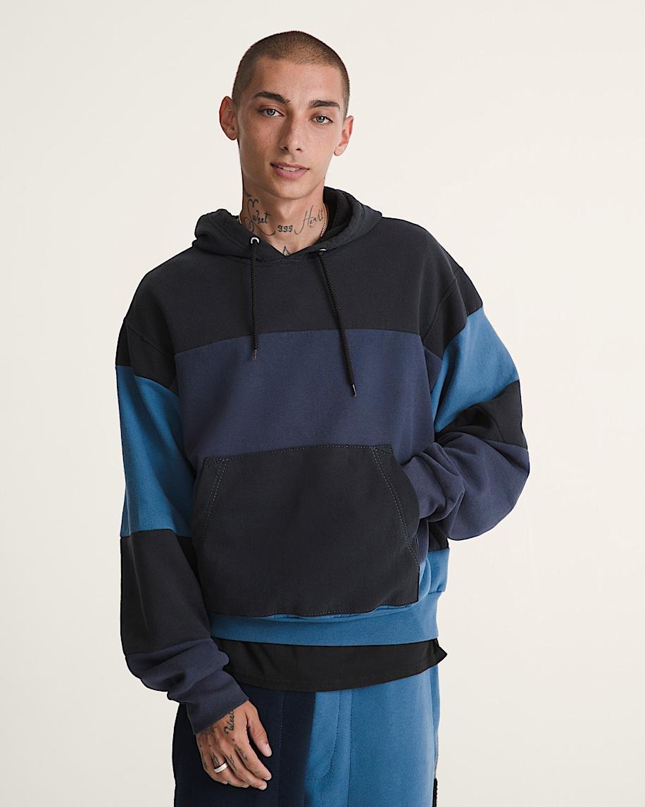 Taka Hayashi For Vault By Vans Waffle Shop Reimagined Pieced Hoodie Blue
