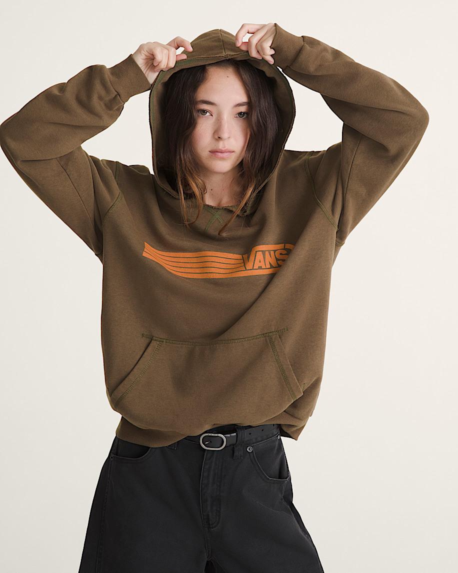 Taka Hayashi For Vault By Vans Waffle Shop Serio Vans Style Pullover Hoodie Brown