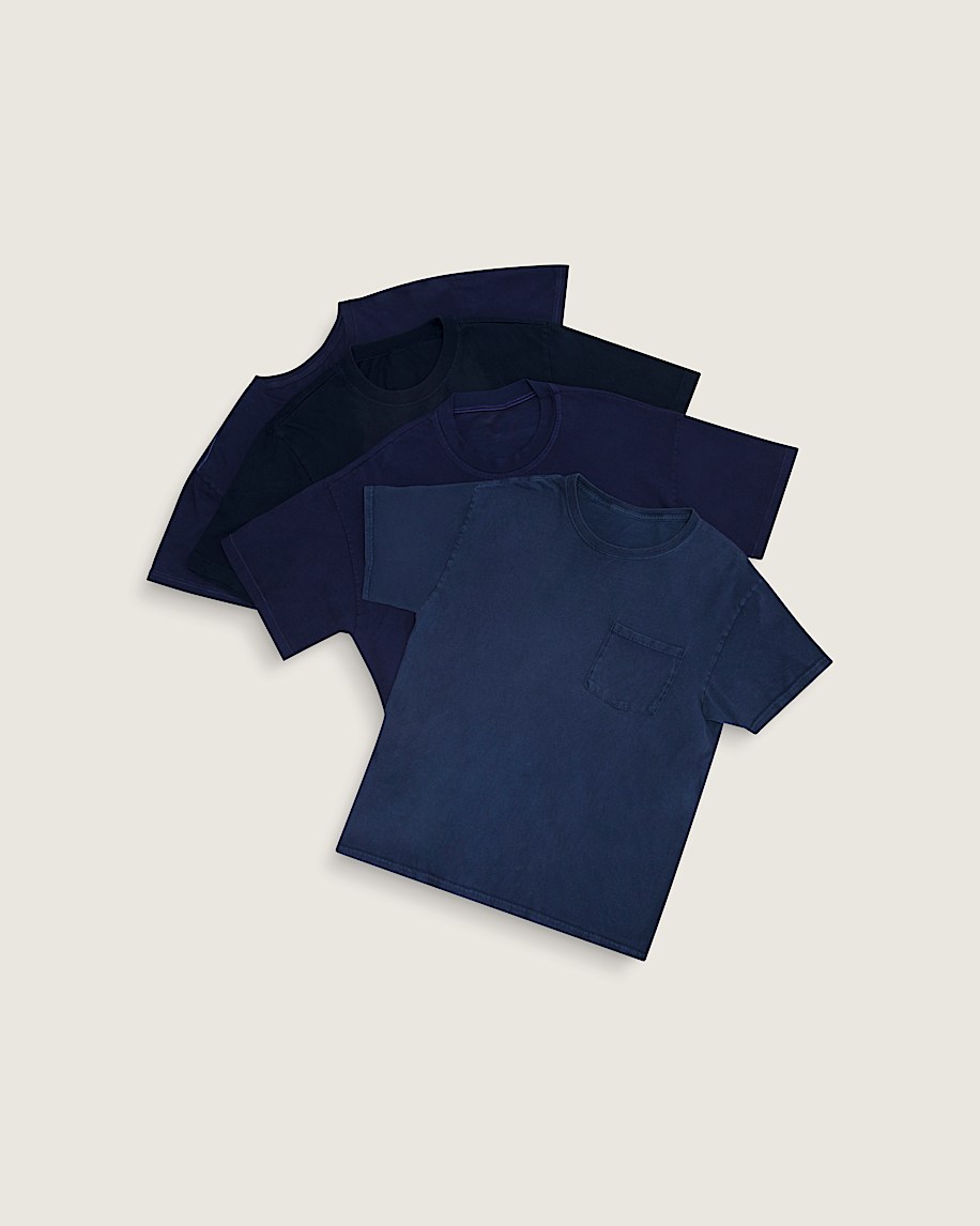 Taka Hayashi For Vault By Vans Waffle Shop Skate Crest T-Shirt Navy Blue