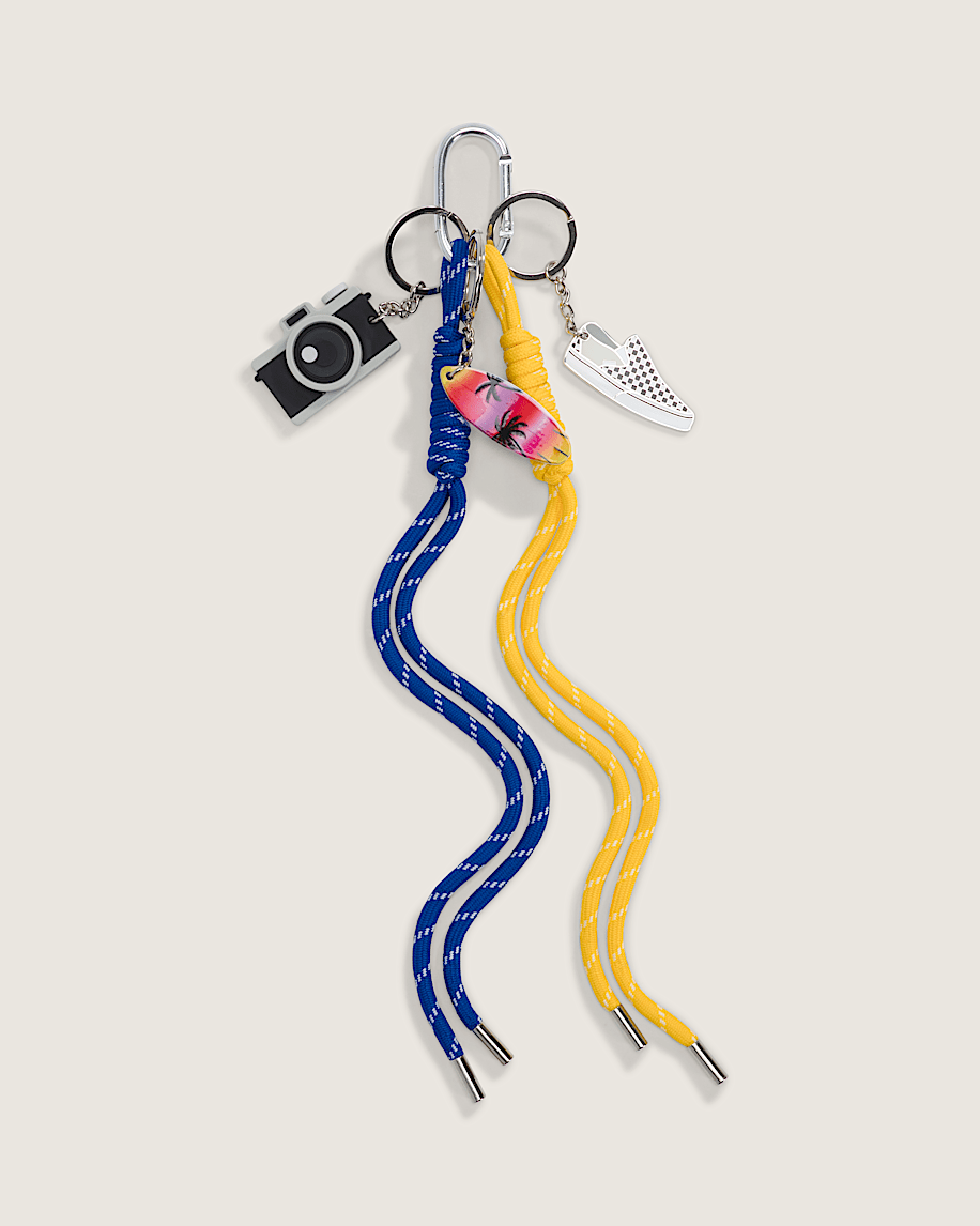 taka hayashi for vault by vans Waffle Shop Sunset Snapshot Bag Charm Set Blue Yellow