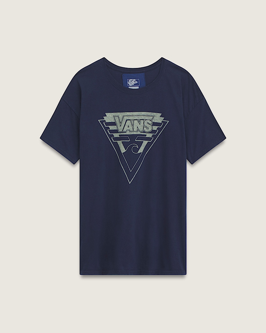taka hayashi for vault by vans Waffle Shop Wave Blend T-Shirt Navy Blue