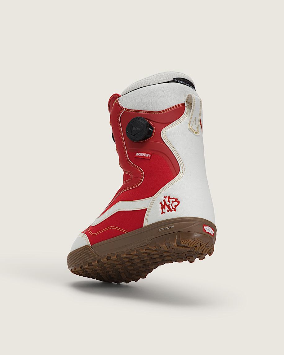 Taka Hayashi For Vault By Vans Women's Encore Pro X Mia Brookes Snowboard Boot Racing Red Marshmallow White