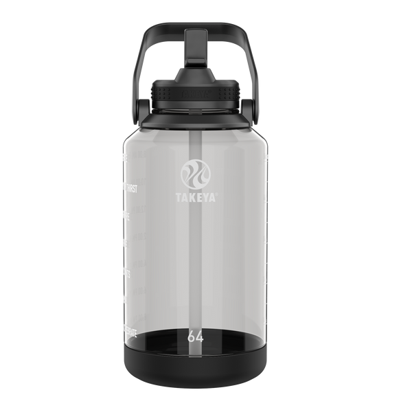 Takeya 64oz Tritan Motivational Bottle Bundle With Straw Lid (2 Pack)
