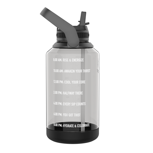 Takeya 64oz Tritan Motivational Bottle Bundle With Straw Lid (2 Pack)