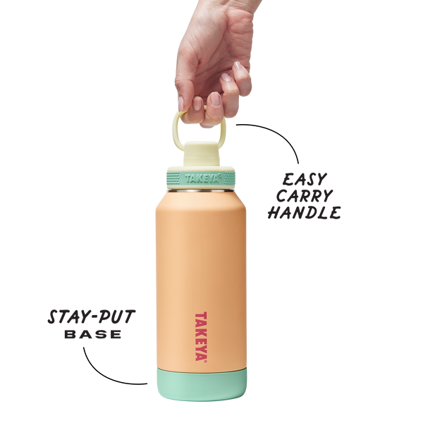 Takeya Sport Soft Touch Water Bottle With Spout Lid