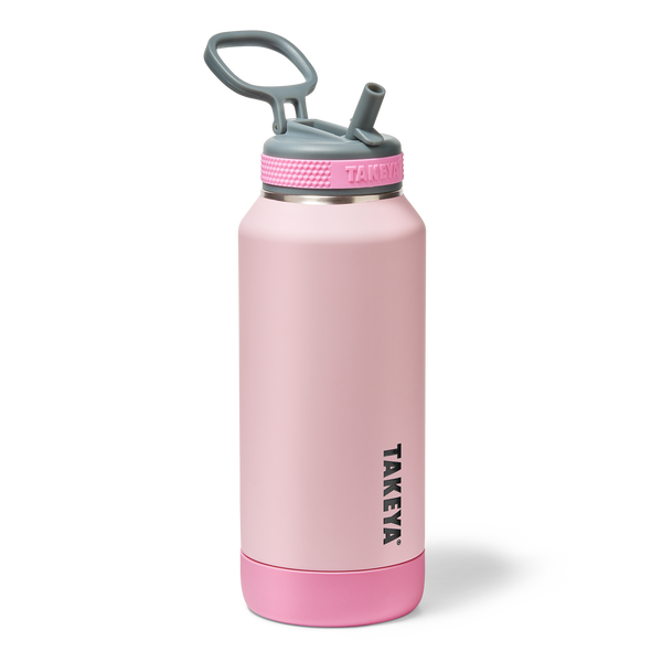 Takeya Sport Soft Touch Water Bottle With Straw Lid