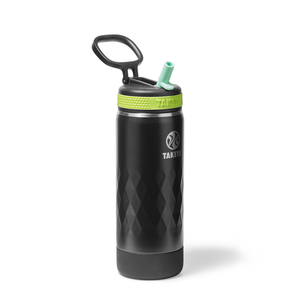 takeya Kids Sport Water Bottle With Straw Lid