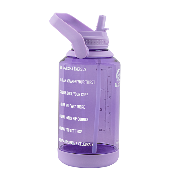 Takeya Tritan Motivational Water Bottle With Straw Lid