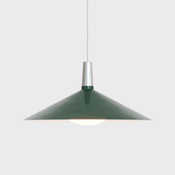 tala Bower Pendant Light Large in Dark Green + Oval II