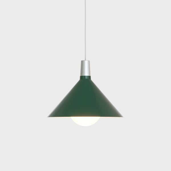 tala Bower Pendant Light Medium in Dark Green + Sphere IV