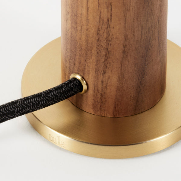 Tala Knuckle Table Lamp In Walnut + Sphere IV - Set Of 2
