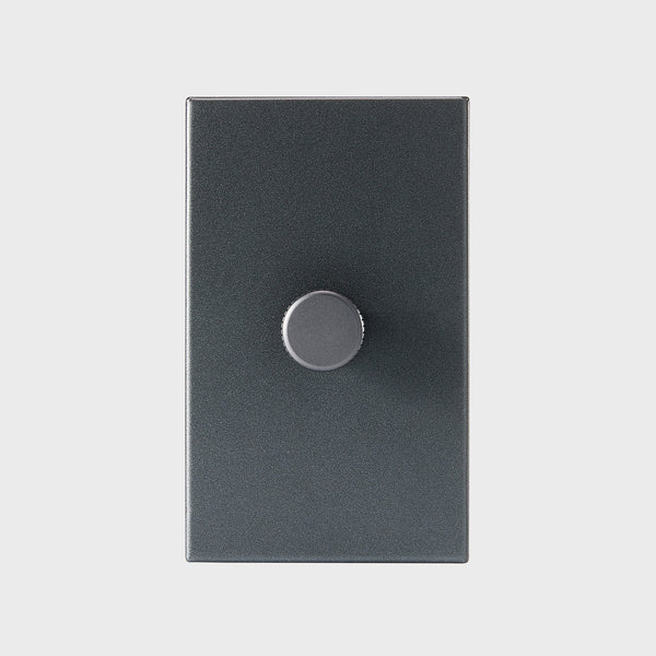 Tala Single Rotary Wall Dimmer In Graphite Graphite