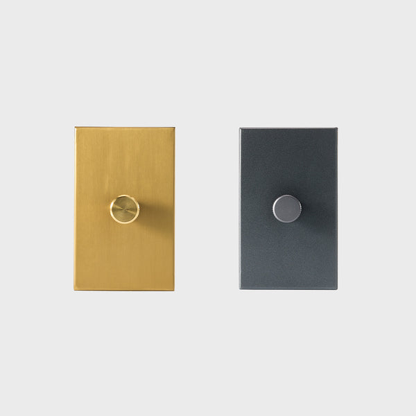 Tala Single Rotary Wall Dimmer In Graphite Graphite