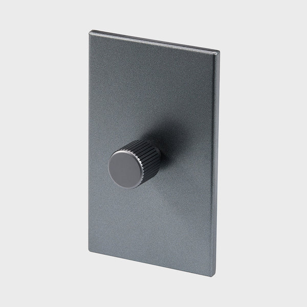 tala Single Rotary Wall Dimmer in Graphite Graphite