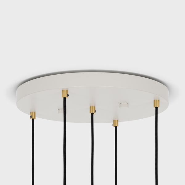 Tala Five Pendant In Brass + Sphere V