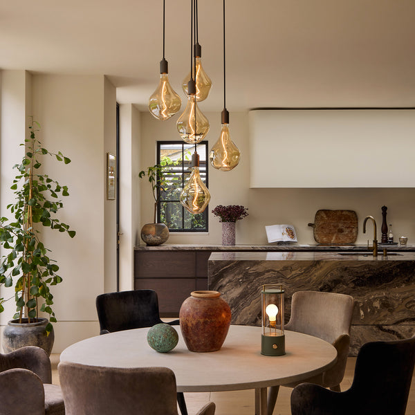 Tala Five Pendant In Graphite + Voronoi II