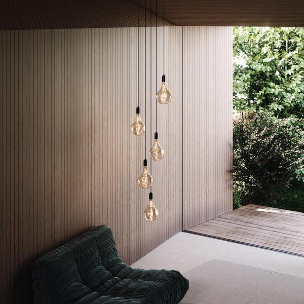 Tala Five Pendant In Graphite + Voronoi II