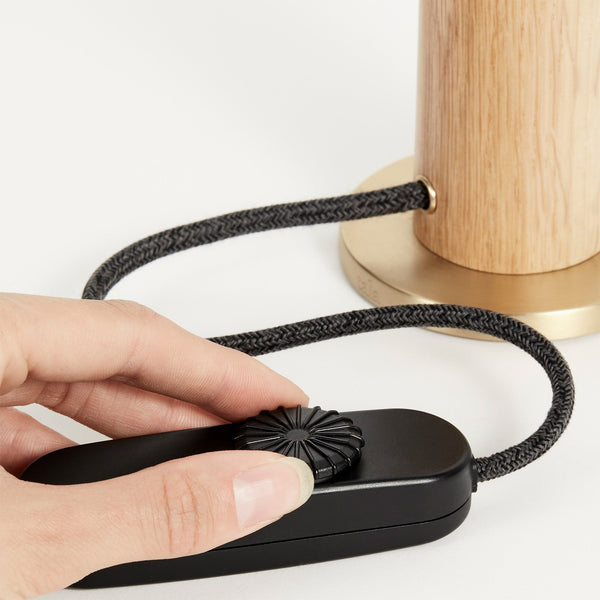 Tala Knuckle Table Lamp In Oak + Enno