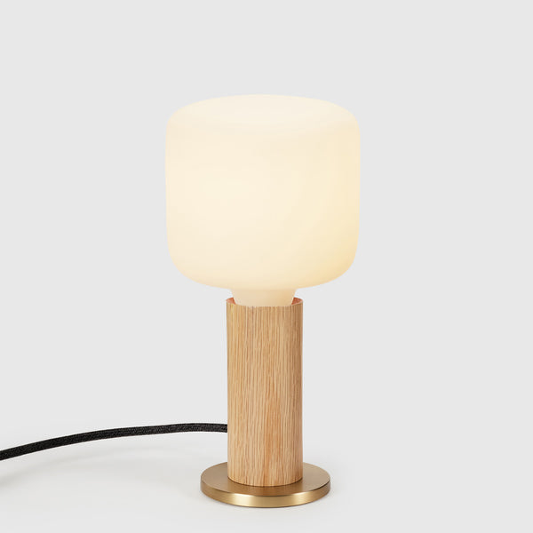 tala Knuckle Table Lamp in Oak + Oblo