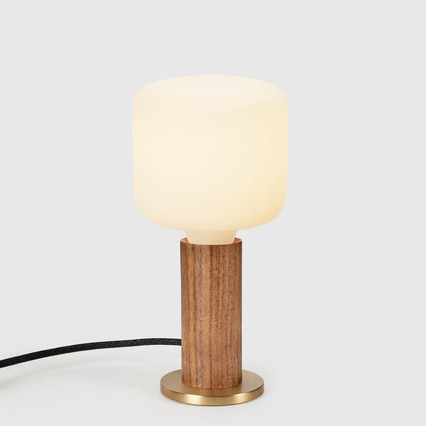 tala Knuckle Table Lamp in Walnut + Oblo