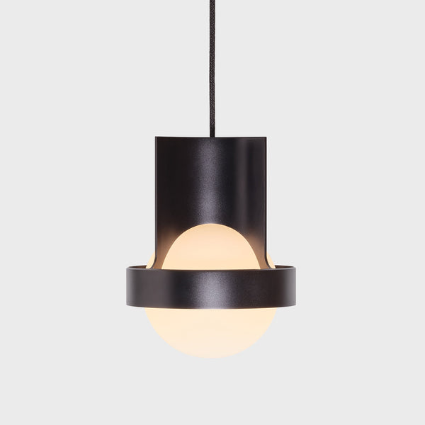 tala Loop Single Pendant in Dark Grey + Sphere IV