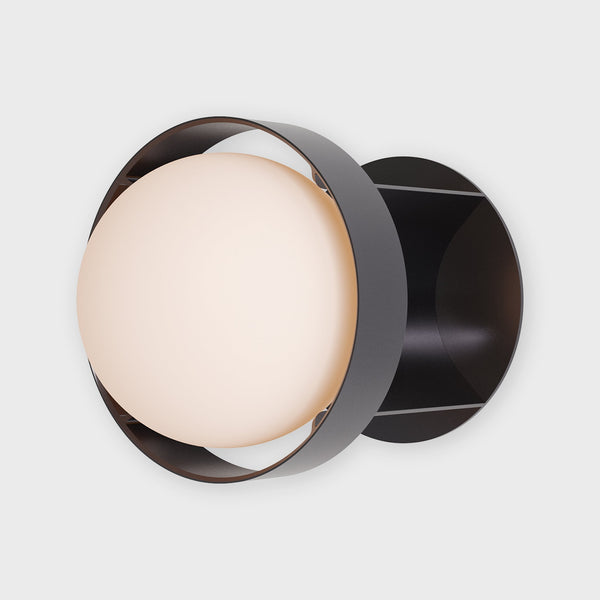 tala Loop Wall Light in Dark Grey + Sphere IV