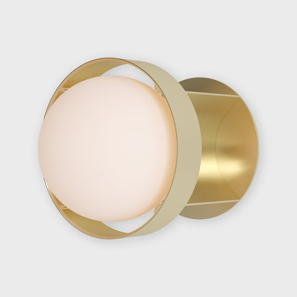 tala Loop Wall Light in Gold + Sphere IV