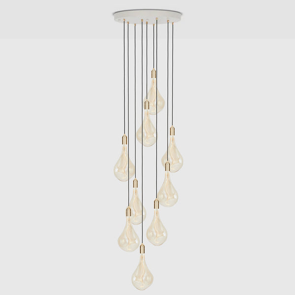 tala Nine Pendant in Brass + Voronoi III