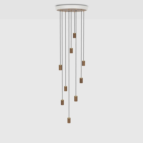 tala Nine Pendant in Walnut