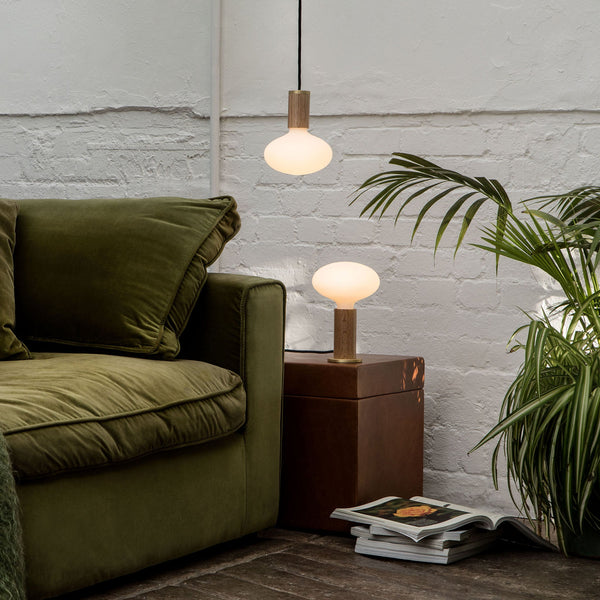 Tala Oval Dim To Warm Pendant Light In Oak