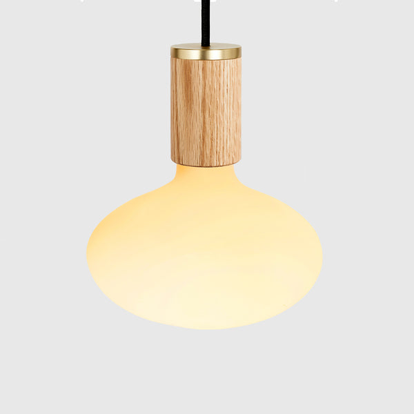tala Oval Dim to Warm Pendant Light in Oak