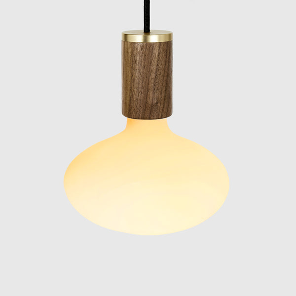 tala Oval Dim to Warm Pendant Light in Walnut