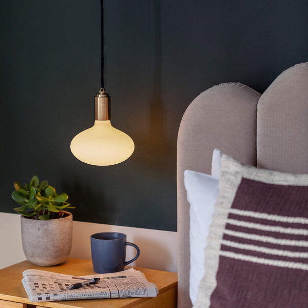 Tala Oval Dim To Warm Plug-In Pendant In Brass