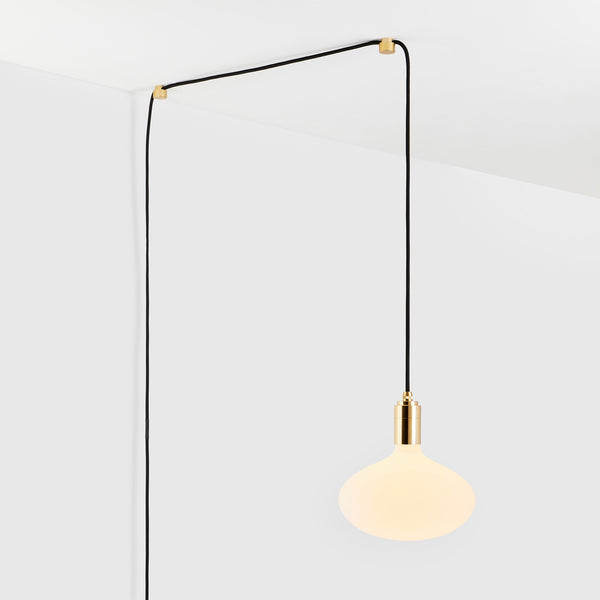 tala Oval II Plug-In Pendant in Brass