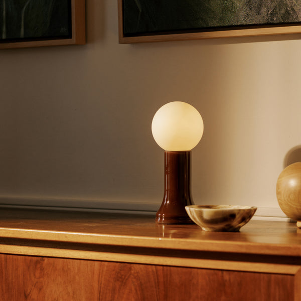 Tala Shore Table Lamp In Bottle Brown