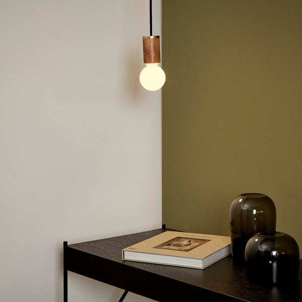 Tala Sphere II Pendant Light In Walnut